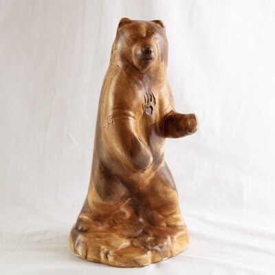 &quot;STANDING BEAR&quot; Petroglyph Pottery 11.5X6