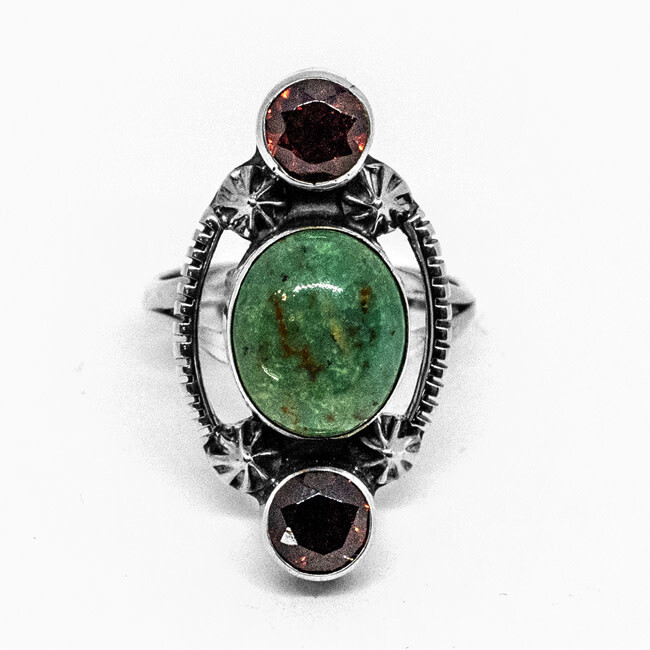 SILVER RING NAR029 NAVAJO - RB 
