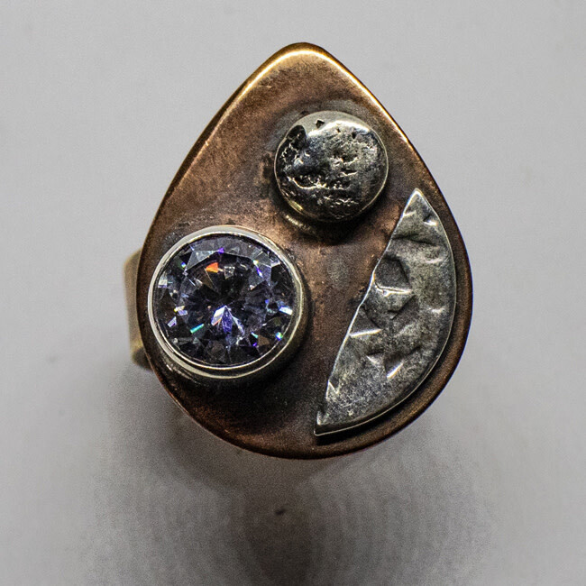 MIXED METALS RING KAR10-5.5