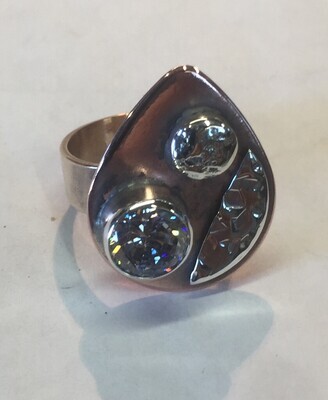 MIXED METALS RING KAR10-5.5