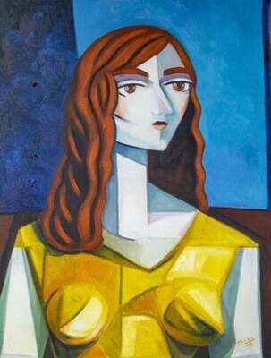 YOUNG WOMAN 25.5&quot;x19.5&quot;