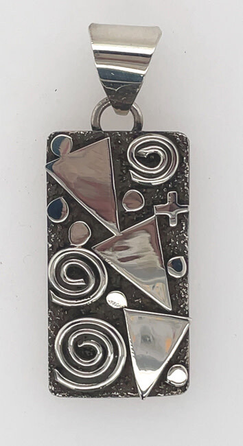 SILVER SYMBOLS PENDANT NAVAJO-ALEX SANCHEZ