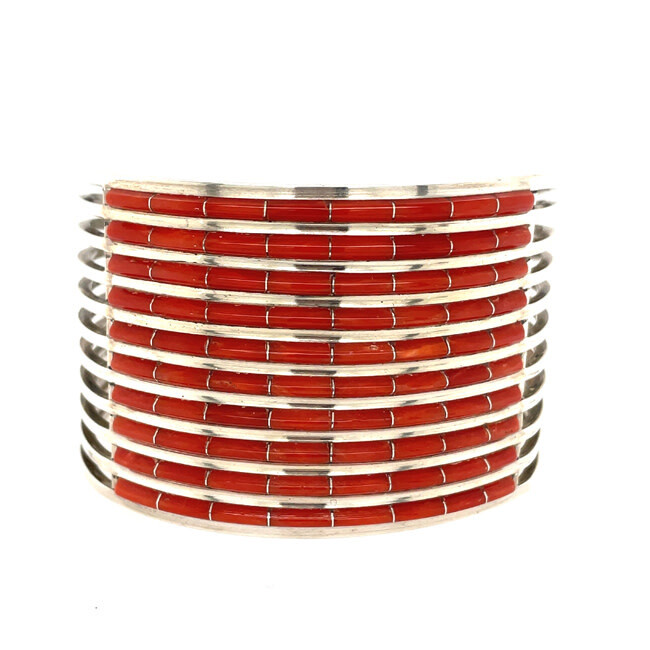 SILVER BRACELET ZUNI - ANSON &amp; LETICIA WALLACE