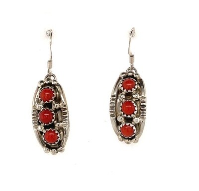 SILVER EARRINGS NAVAJO - G. FRANCISCO