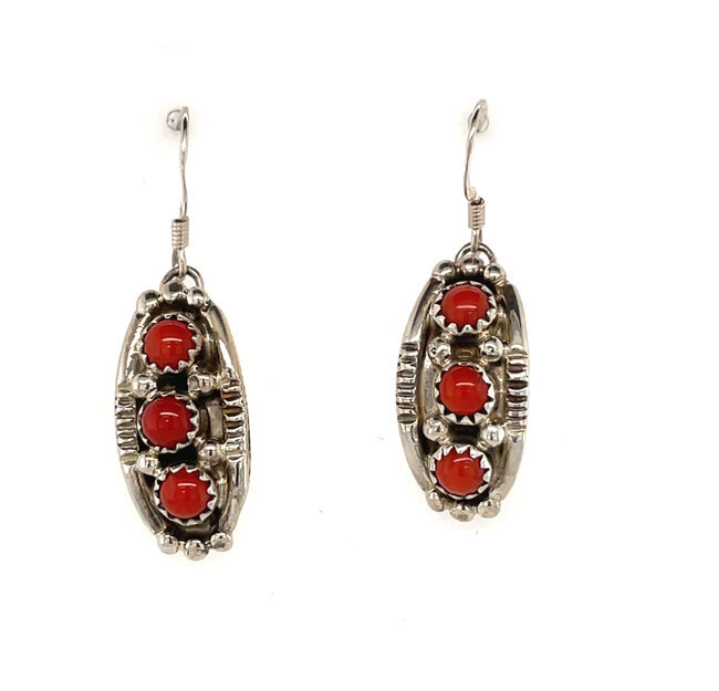 SILVER EARRINGS NAVAJO - G. FRANCISCO