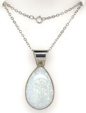 SILVER OPAL PENDANT NAVAJO-JAN MARIANO