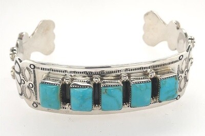 SILVER BRACELET NAVAJO - EMERSON DELGARITO
