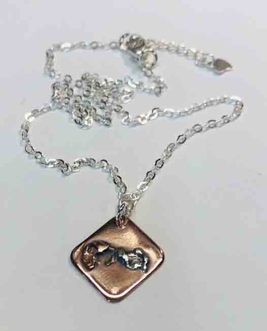 MIXED METALS  NECKLACE KAN024