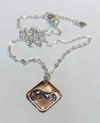 MIXED METALS  NECKLACE KAN024