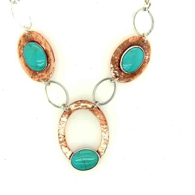 MIXED METALS NECKLACE KAN80