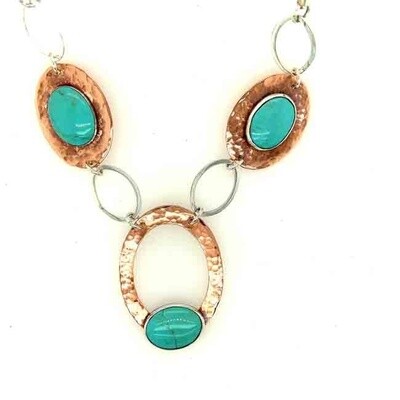 MIXED METALS NECKLACE KAN80