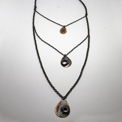 COPPER PUNCH HOLE NECKLACE KAN90