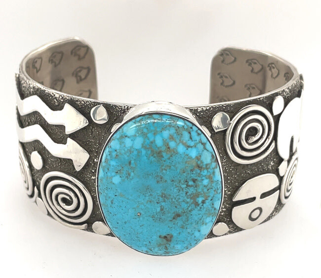 SILVER CUFF BRACELET NAVAJO - ALEX SANCHEZ