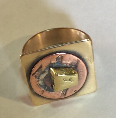 MIXED METALS RING KAR18-9