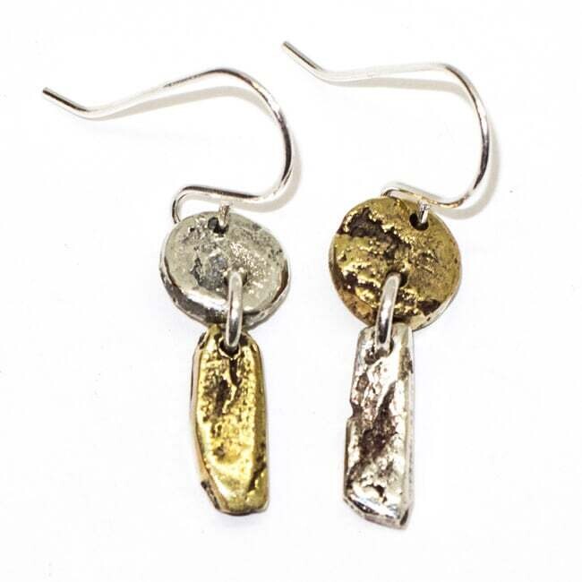 MIXED METALS EARRINGS KAE048