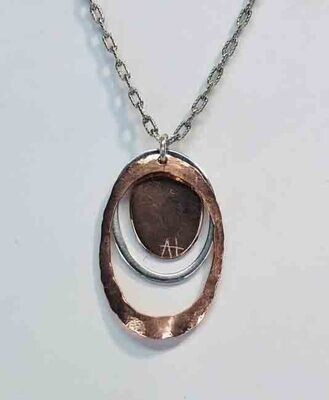 MIXED METALS NECKLACE KAN045