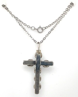 SILVER PENDANT ZUNI-DAVIS KAAMESEE