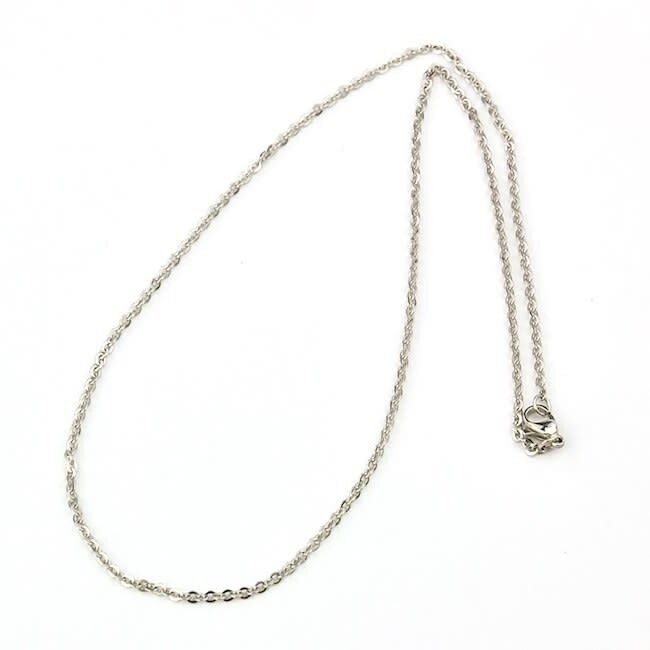SILVER STAINLESS 2MM CABLE CHAIN 