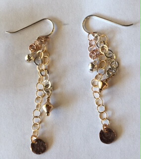 GOLD-FILLED CHAIN EARRINGS ASE050