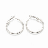 STAINLESS HOOP EARRINGS FJE15