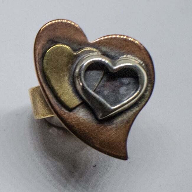 MIXED METALS RING KAR12-6.5