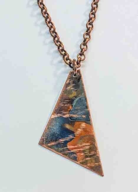 COPPER PATINA NECKLACE KAN62