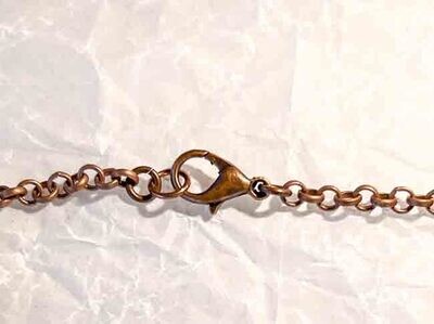 COPPER PATINA NECKLACE KAN62