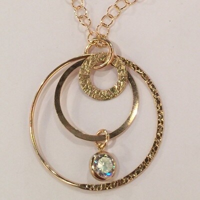 YELLOW GOLD FILLED NECKLACE ASN007 YELLOW GOLD FILLED NECKLACE ASN007