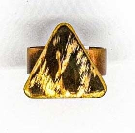 BRASS TEXTURED RING KAR14/11