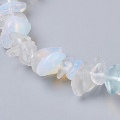 OPALITE CHIP BEADED STRETCH BRACELET FJBL1