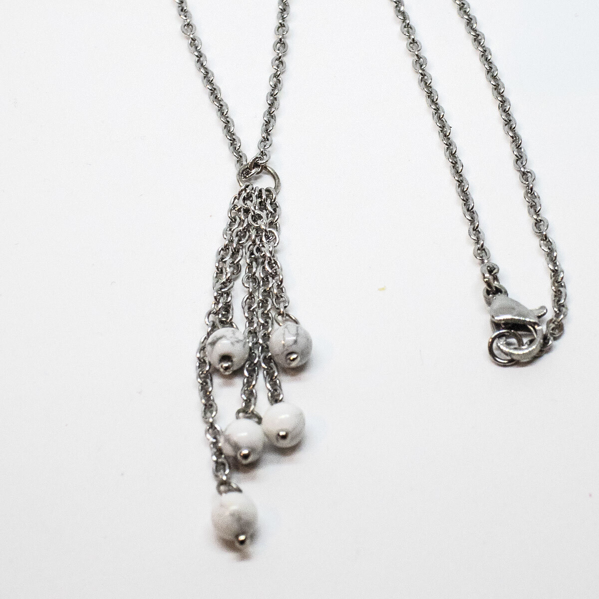 STAINLESS HOWLITE NECKLACE FJNSS-16