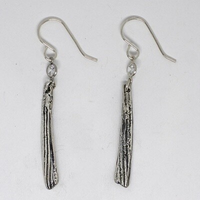 SILVER  CAST PASTA  EARRINGS