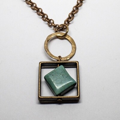 MIXED METALS NECKLACE KAN42