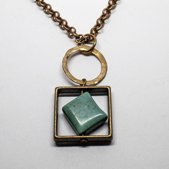 MIXED METALS NECKLACE KAN42
