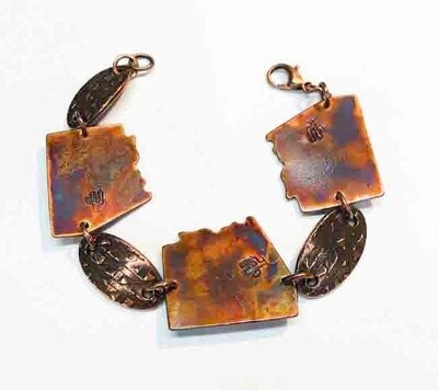 COPPER AZ PATINA BRACELET KAB63