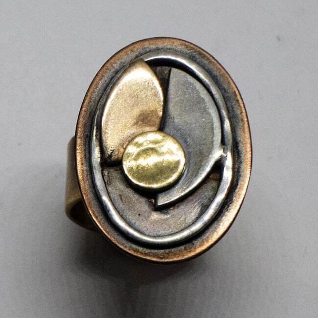 MIXED METALS RING KAR18-5.5