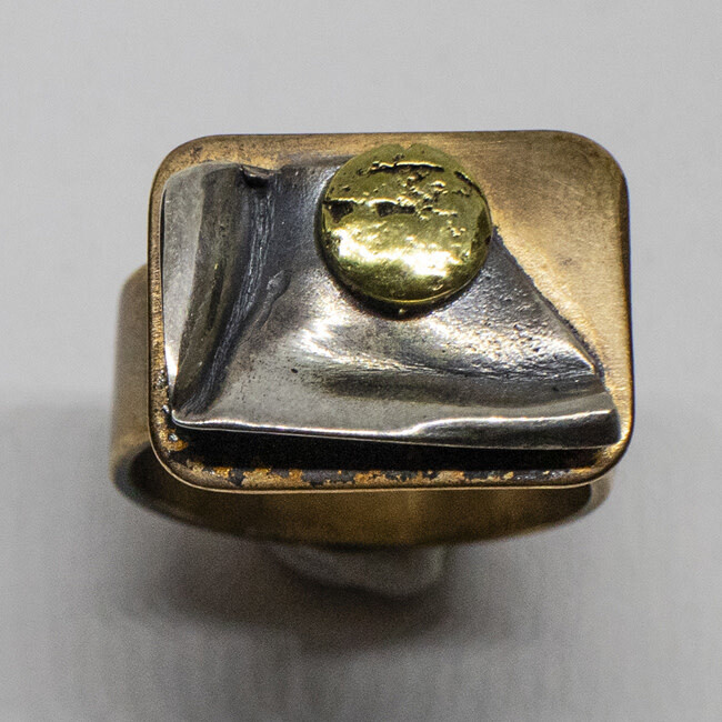 MIXED METALS RING KAR12-7.5
