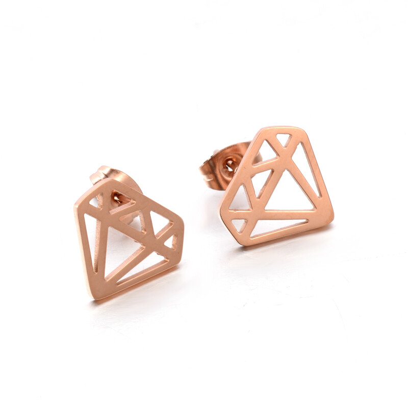 ROSE STAINLESS EARRINGS FJE85
