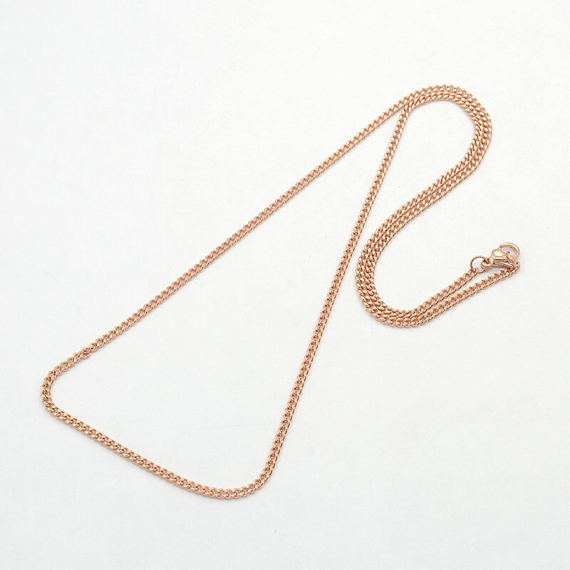 ROSE STAINLESS 2X1MM BOX CHAIN FJN3C-18