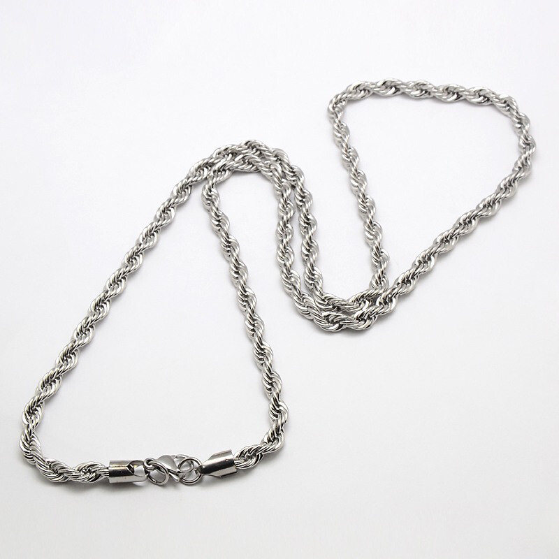 STAINLESS 6MM ROPE CHAIN FJNRP-30