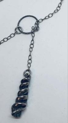 SILVER PASTA LARIAT ASL005