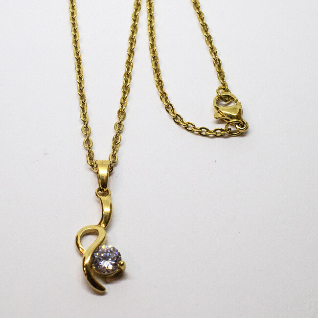 GOLD STAINLESS NECKLACE FJNR2