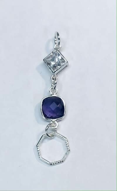 SILVER AMETHYST PENDANT