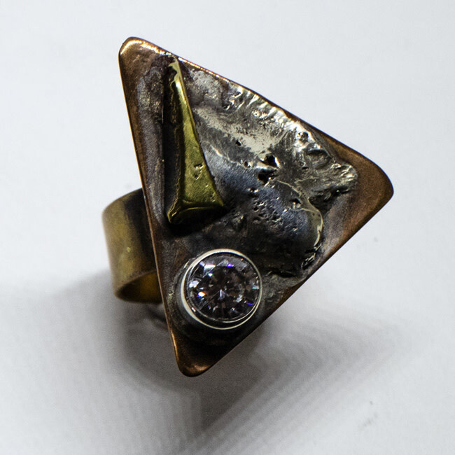 MIXED METALS RING KAR08-7