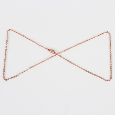ROSE STAINLESS 2MM CABLE CHAIN FJNSQ-18