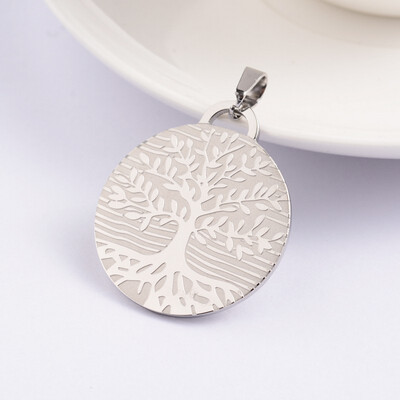 STAINLESS TREE OF LIFE PENDANT FJP15
