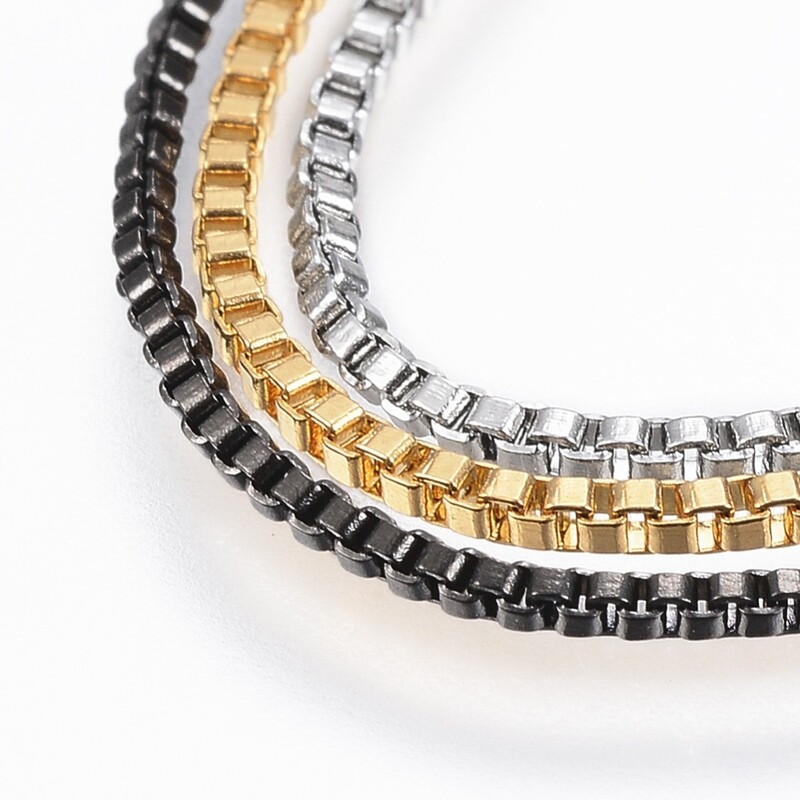 MIXED STAINLESS CHAIN BRACELET FJBRL
