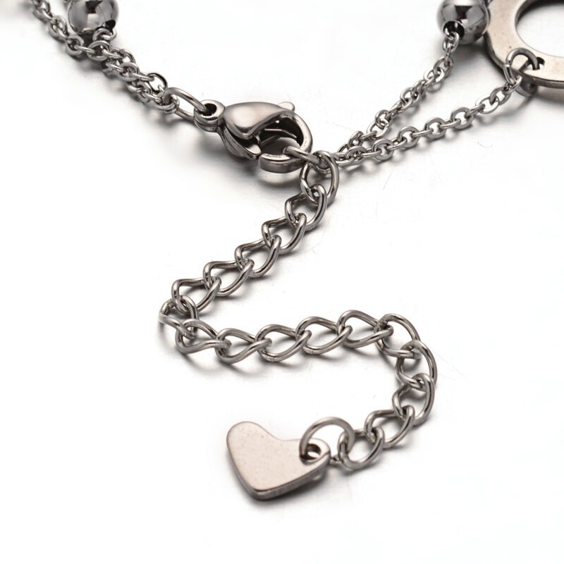 SILVER STAINLESS LINK BRACELET
