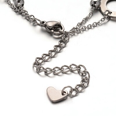 SILVER STAINLESS LINK BRACELET