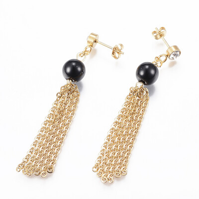 *GOLD STAINLESS EARRINGS FJEE8